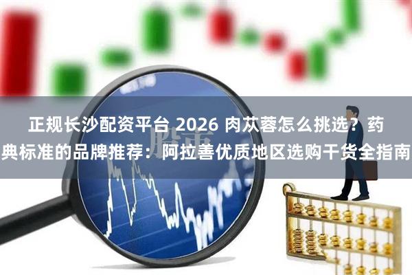 正规长沙配资平台 2026 肉苁蓉怎么挑选？药典标准的品牌推荐：阿拉善优质地区选购干货全指南